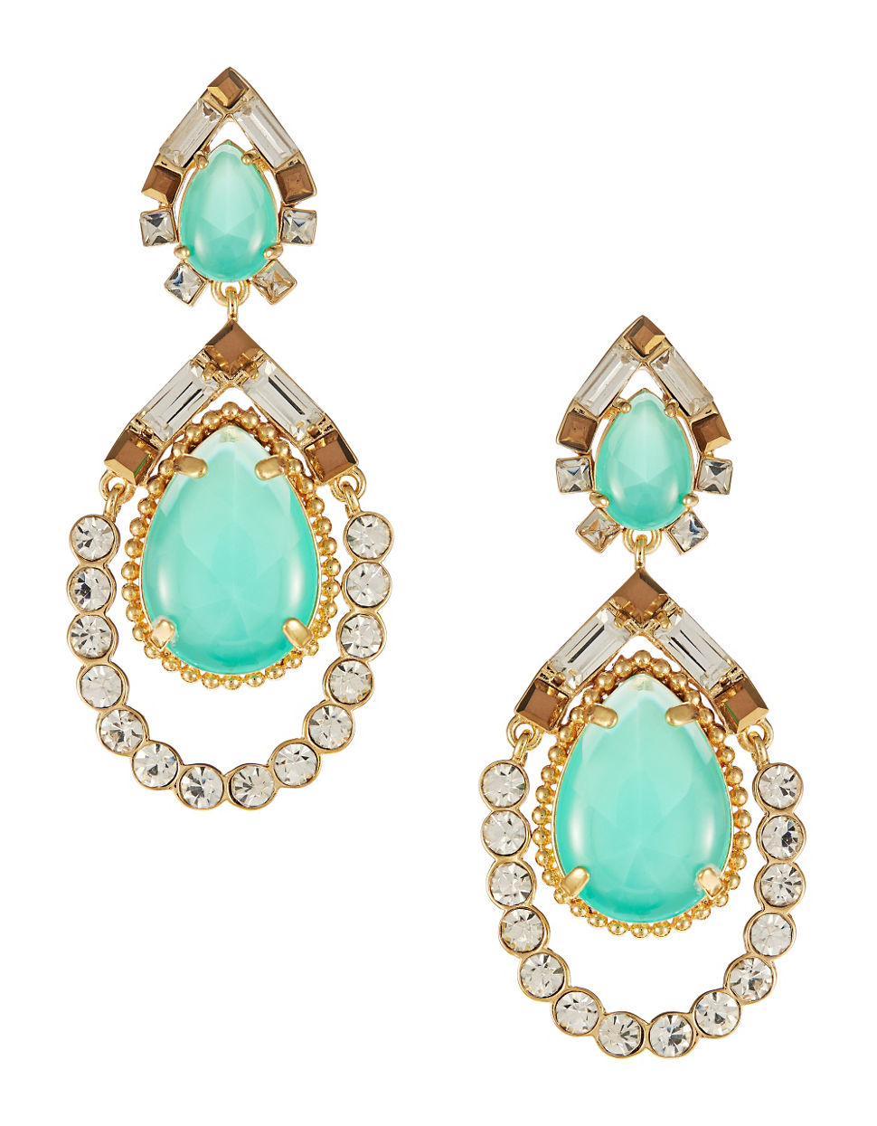 Kate Spade Mosaic Double Teardrop Earrings in Blue (TURQUOISE) Lyst