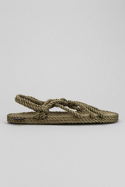 ... Burkman Bros X Gurkees Neptune Rope Sandal in Green for Men (OLIVE