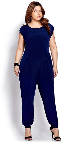 Forever 21 Sophisticate Cutout Jumpsuit in Blue (Navy) | Lyst