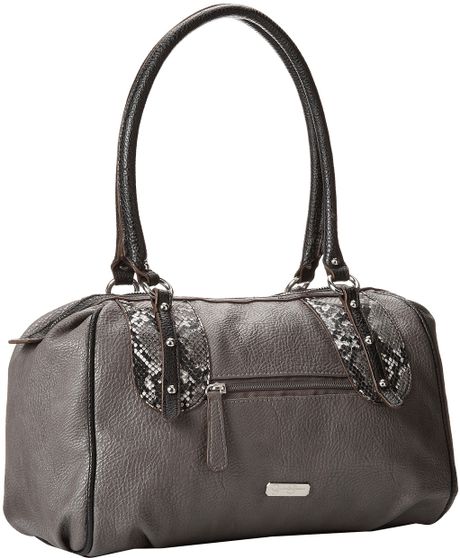 Jessica Simpson Amber Satchel in Gray (Grey) | Lyst