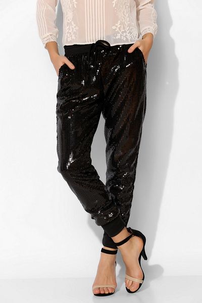 sequin jogging bottoms