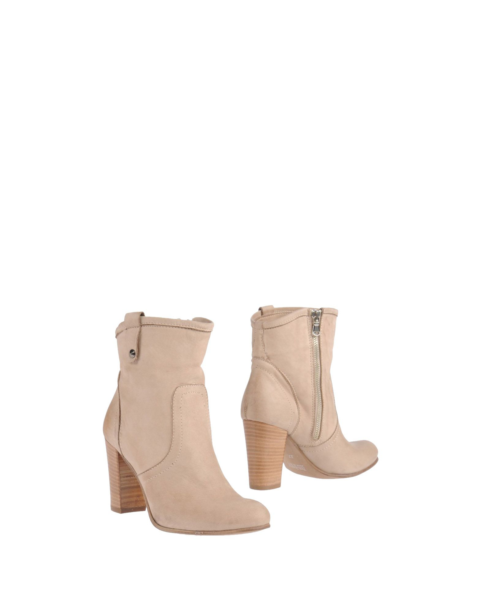 short beige ankle boots