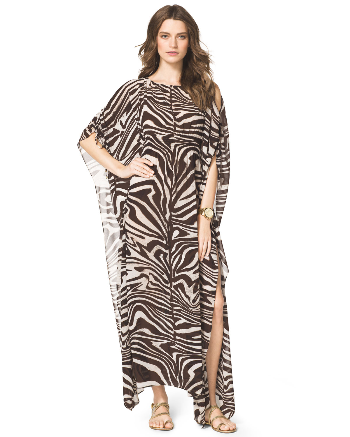 michael kors zebra coat