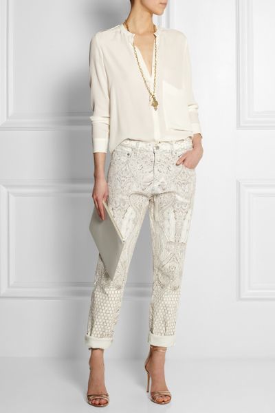 roberto cavalli white jeans