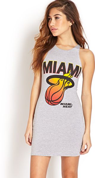 Forever 21 Miami Heat Dress in Black (Heather greyblack)