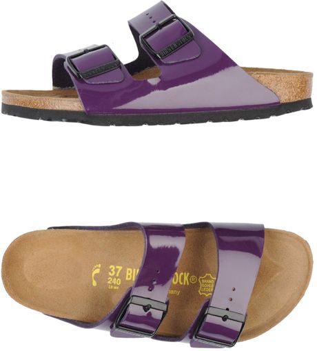 birkenstock purple clogs