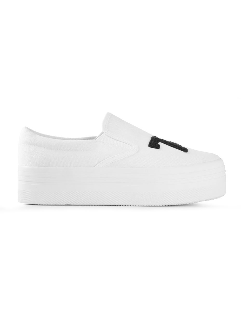 Jeffrey Campbell 74 Platform SlipOn Sneakers in White Lyst