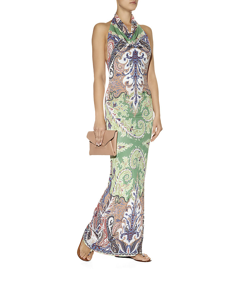Etro Paisley Maxi Dress in Multicolor Lyst