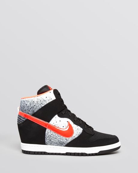 womens nike high top wedge sneakers