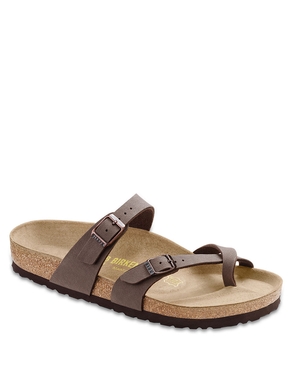 Birkenstock Mayari Birkibuc Cross-Strap Sandals in Brown | Lyst