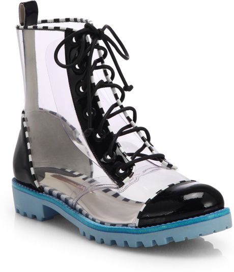 gwen canvas lace up lug sole boot
