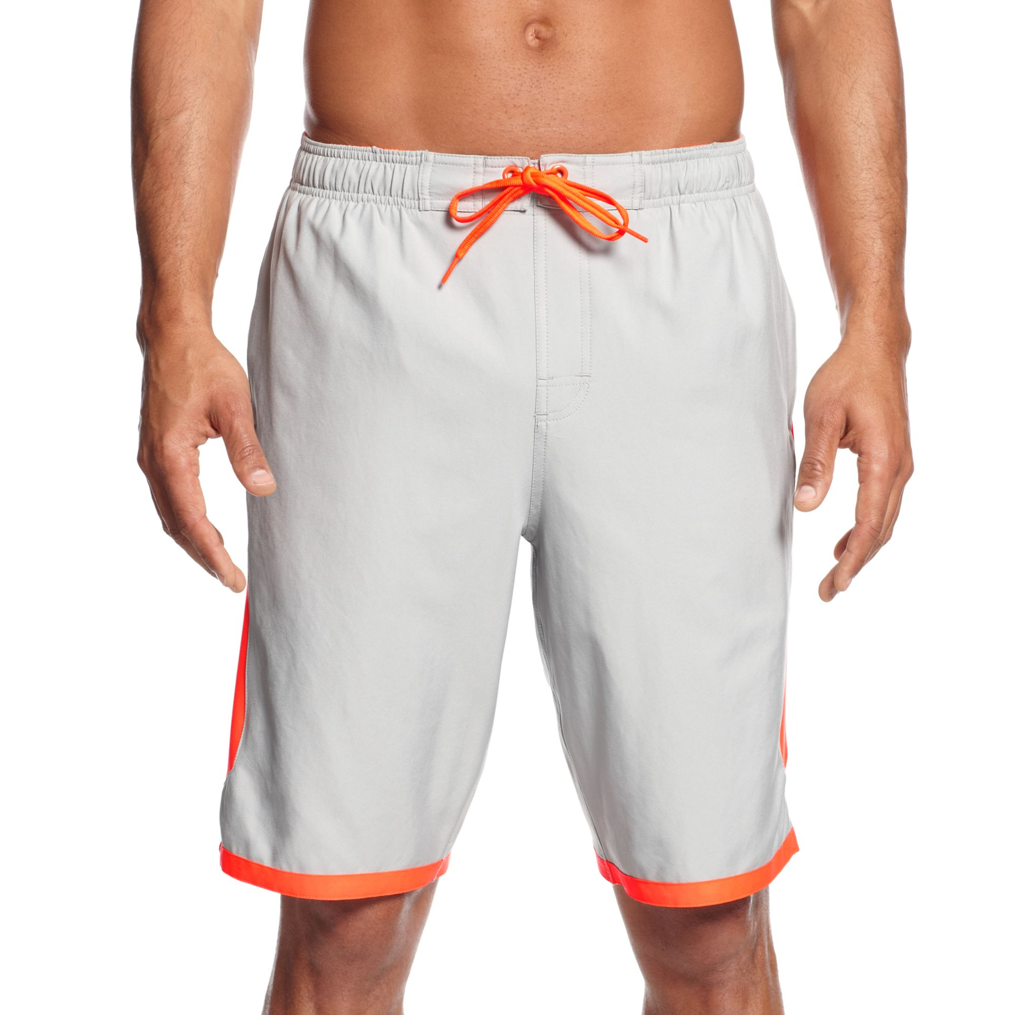orange nike swim shorts