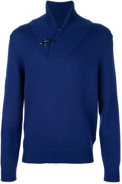 Fay Vneck Sweater in Blue for Men | Lyst