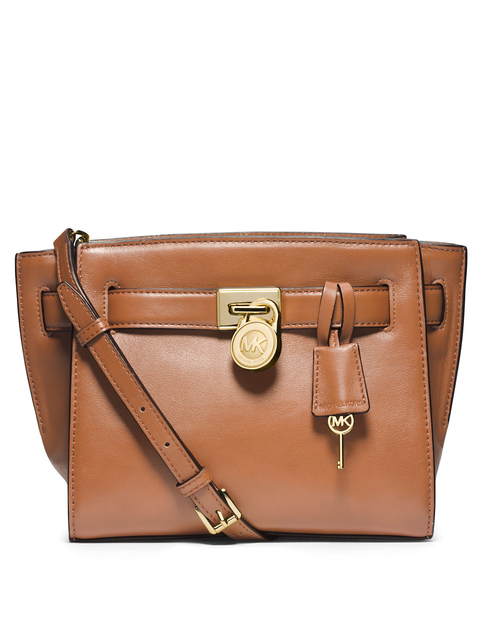 Michael Michael Kors Hamilton Leather Small Travel Messenger Bag in