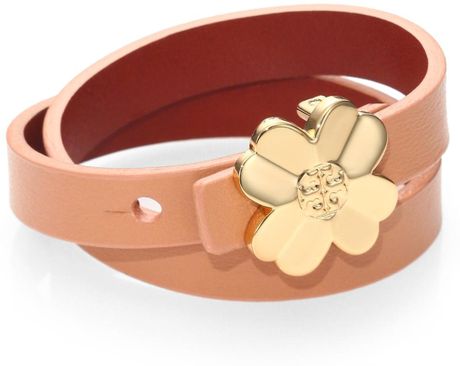 shawn reversible tory burch wrap bracelet leather pink