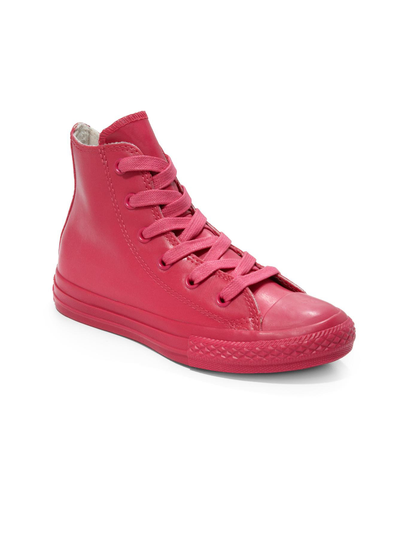 pink high top converse youth