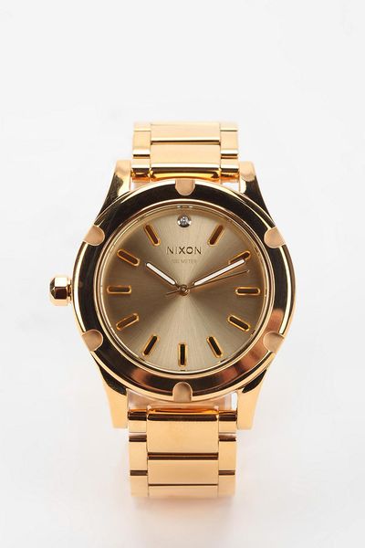 Urban Outfitters Nixon Camden Metal Watch in Gold for Men