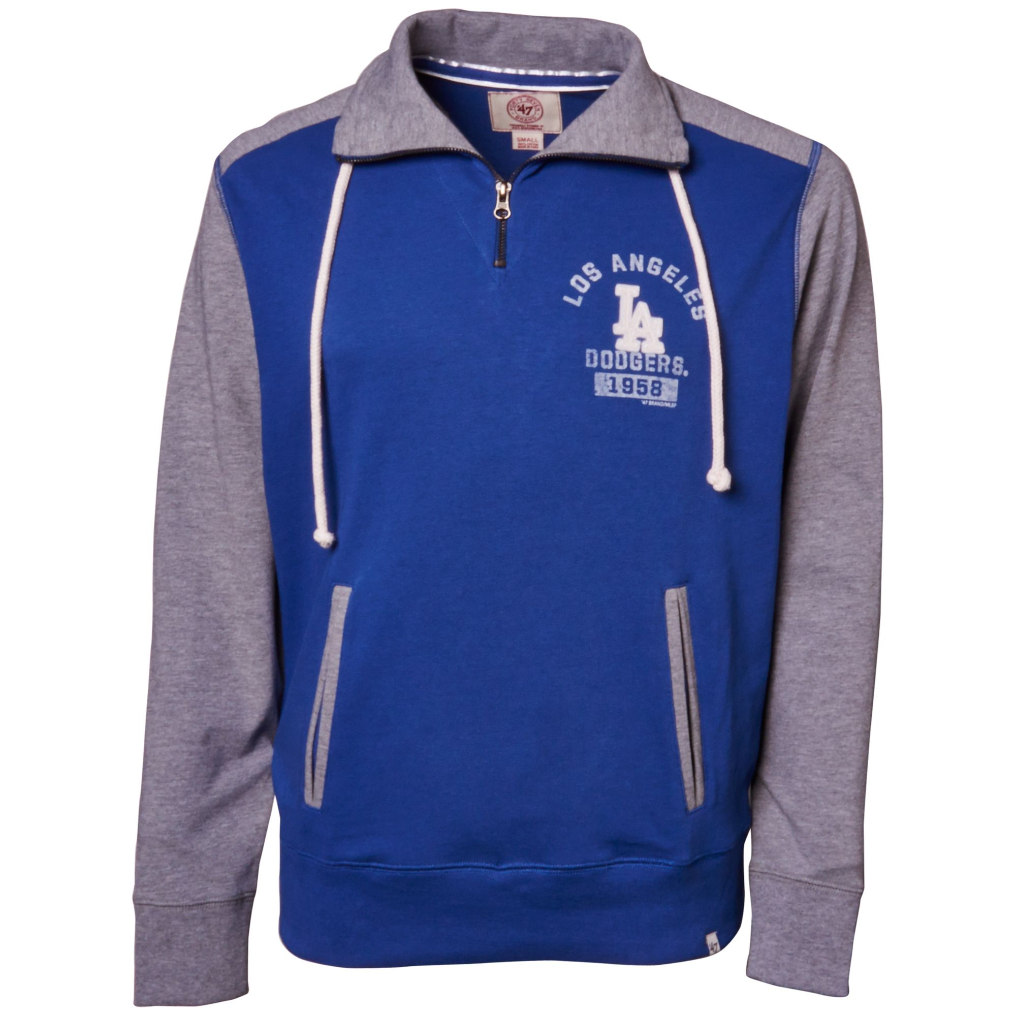 47 Brand Mens Los Angeles Dodgers Halfzip Pullover in Blue for Men (Gray/Blue) | Lyst