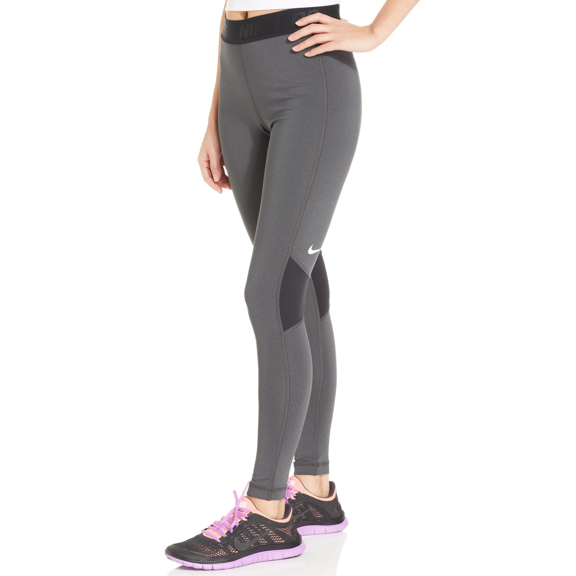 nike pro leggings womens black