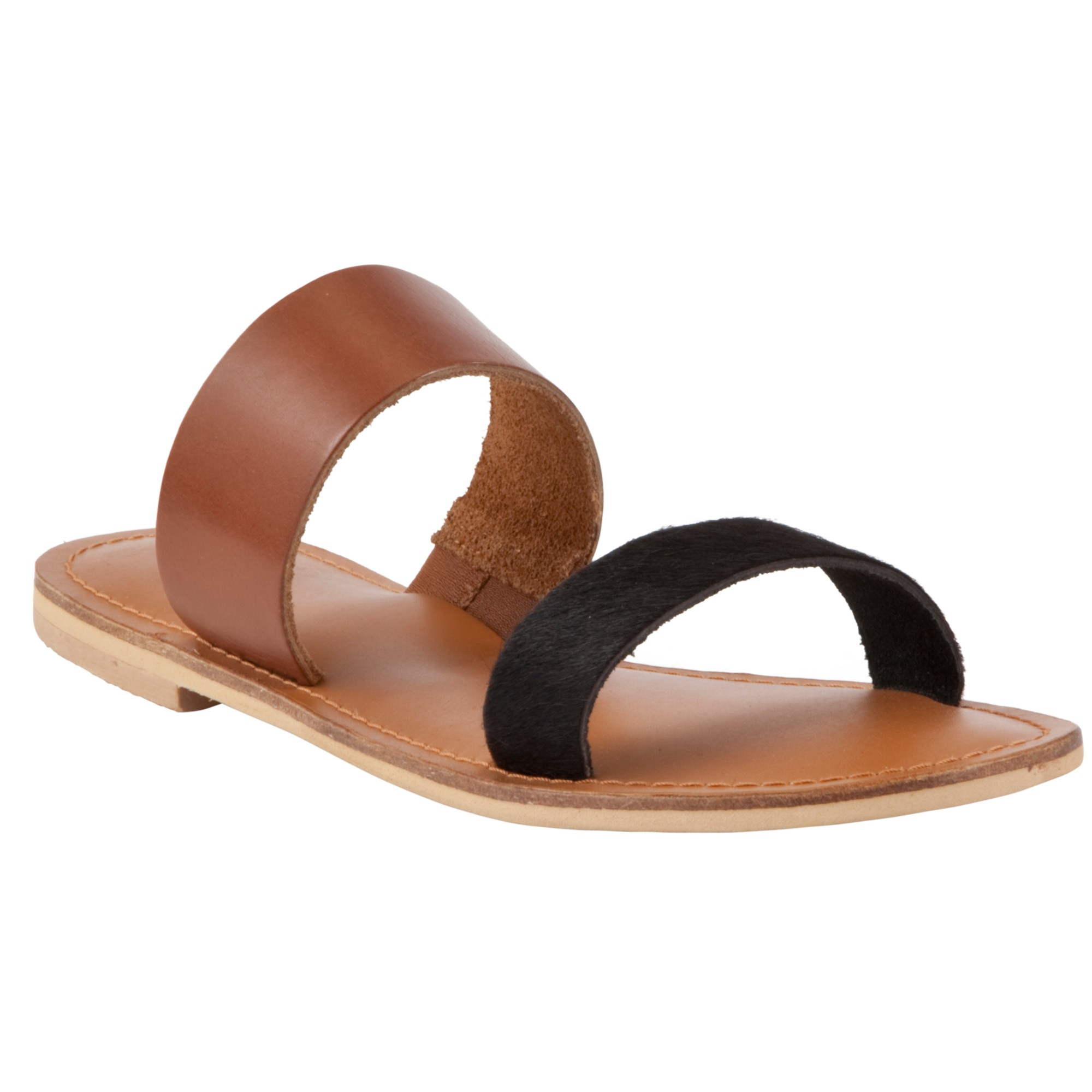 John Lewis Collection Weekend By Jersey Two Strap Sandals in Brown ...