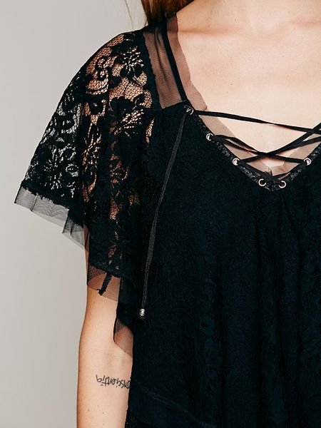 free people lace up dress