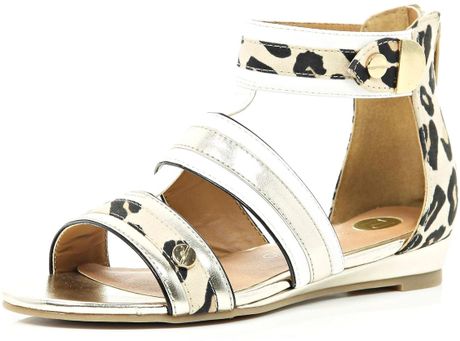 cheetah print gladiator sandals
