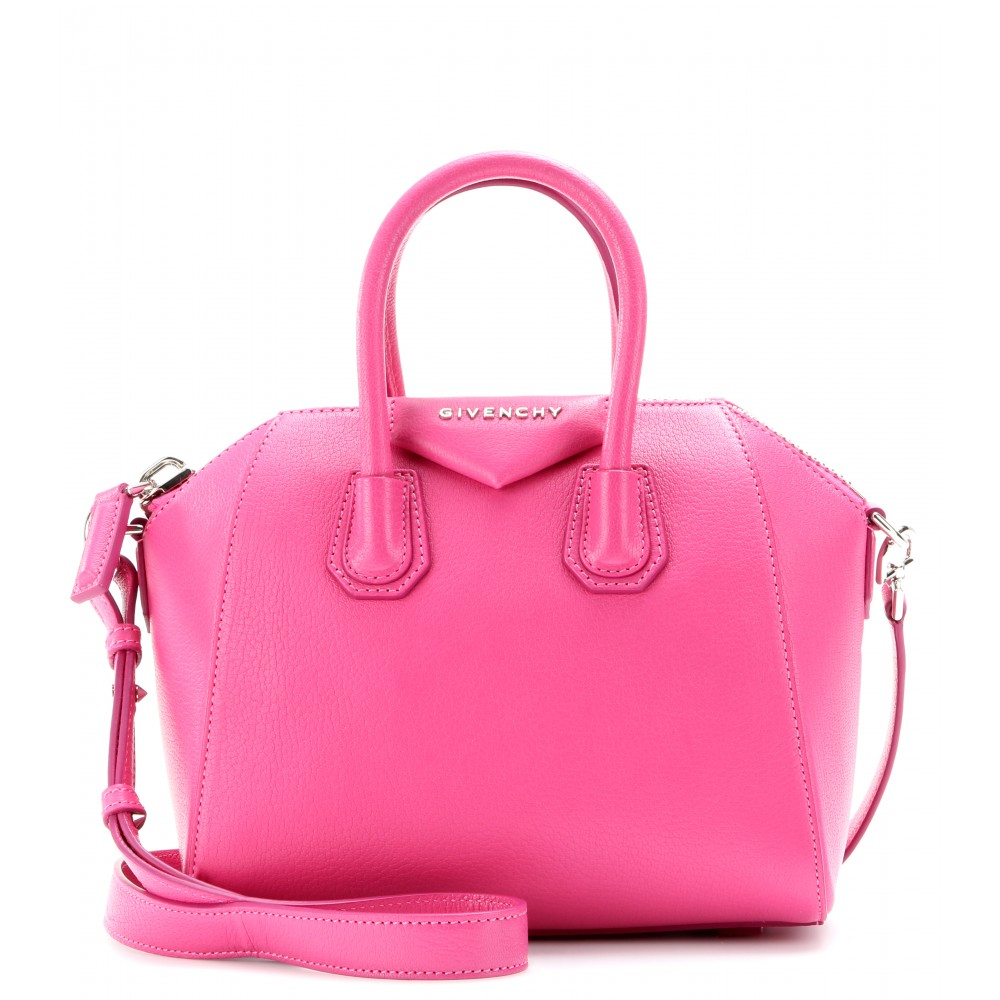 Givenchy Antigona Mini Leather Tote in Pink (fushia made in italy) | Lyst