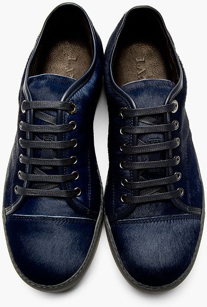 lanvin sneakers navy