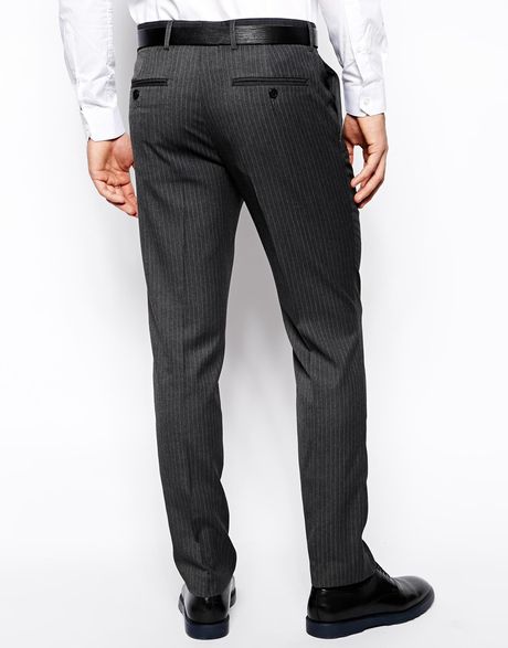 pinstripe smart jogger trousers