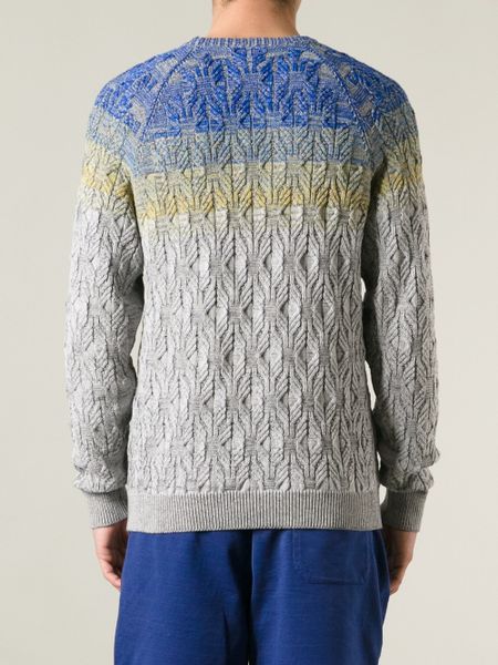 Missoni Pattern Knit Sweater in Gray for Men (grey) Lyst