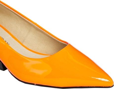 ... Exclusive Orange Cat Mid Heel Shoes in Orange (Hybrisorange) | Lyst