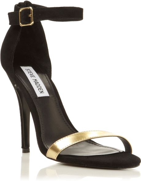 steve madden black strap sandals