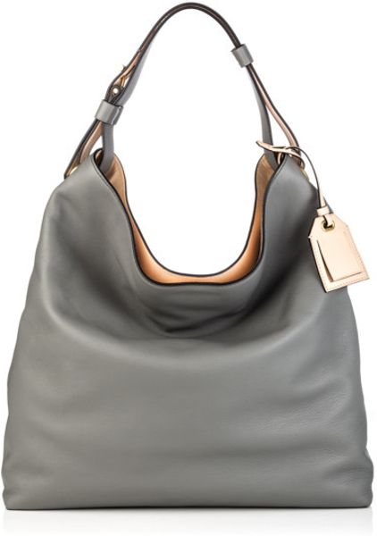 Reed Krakoff Rk Hobo Bag Grey Leather in Gray (grey) | Lyst