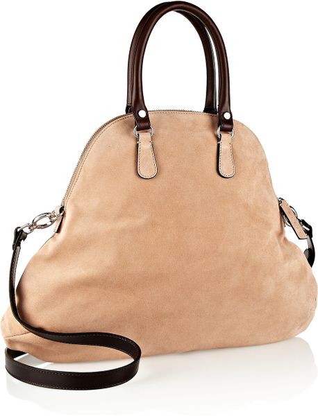 tan suede shoulder bag