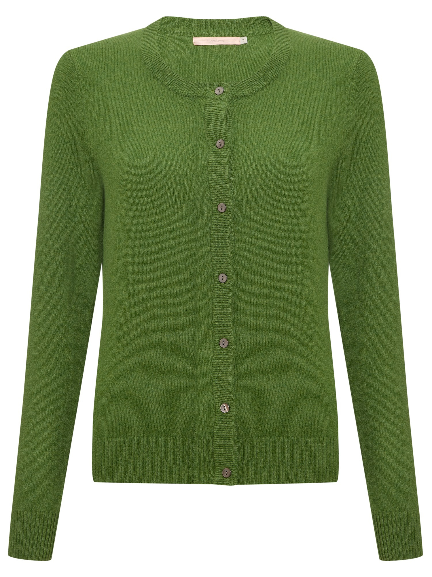 John Lewis Cashmere Cardigan in Green (Moss) Lyst