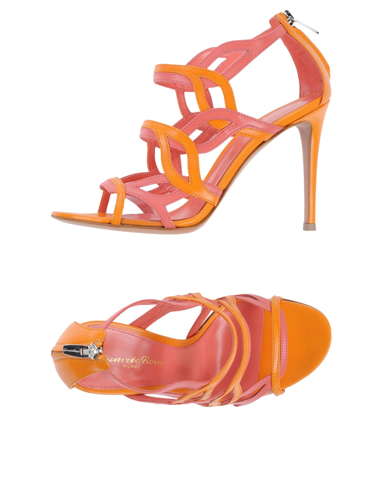 gianvito rossi orange heels