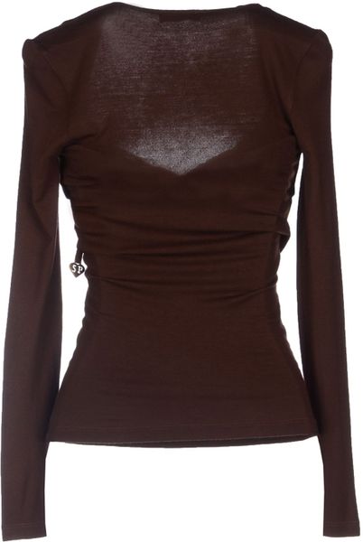 brown long sleeve t shirt dress