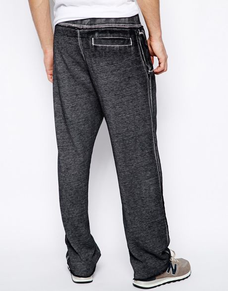 black acid wash sweatpants