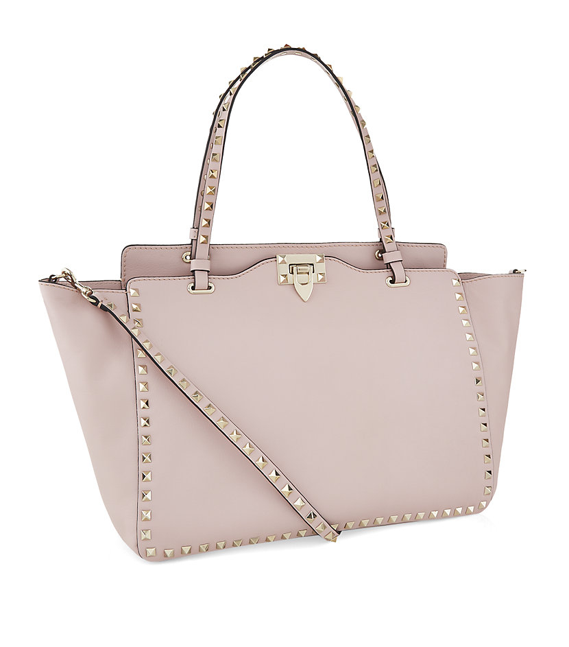Valentino Medium Rockstud Shopper in Pink | Lyst