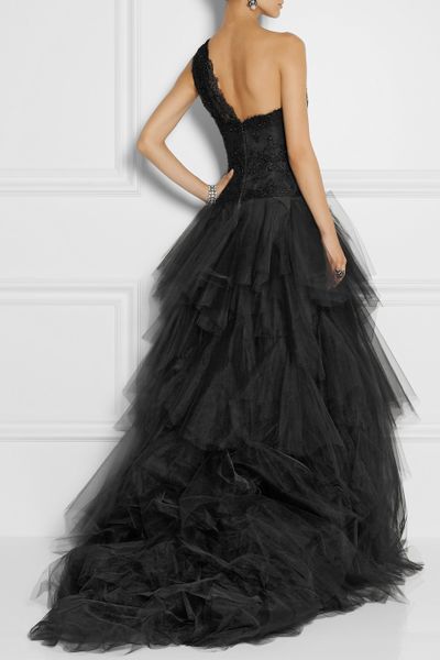 marchesa embellished tulle gown