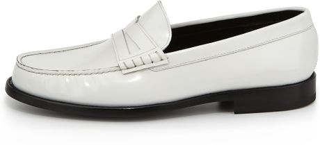 backless loafers white
