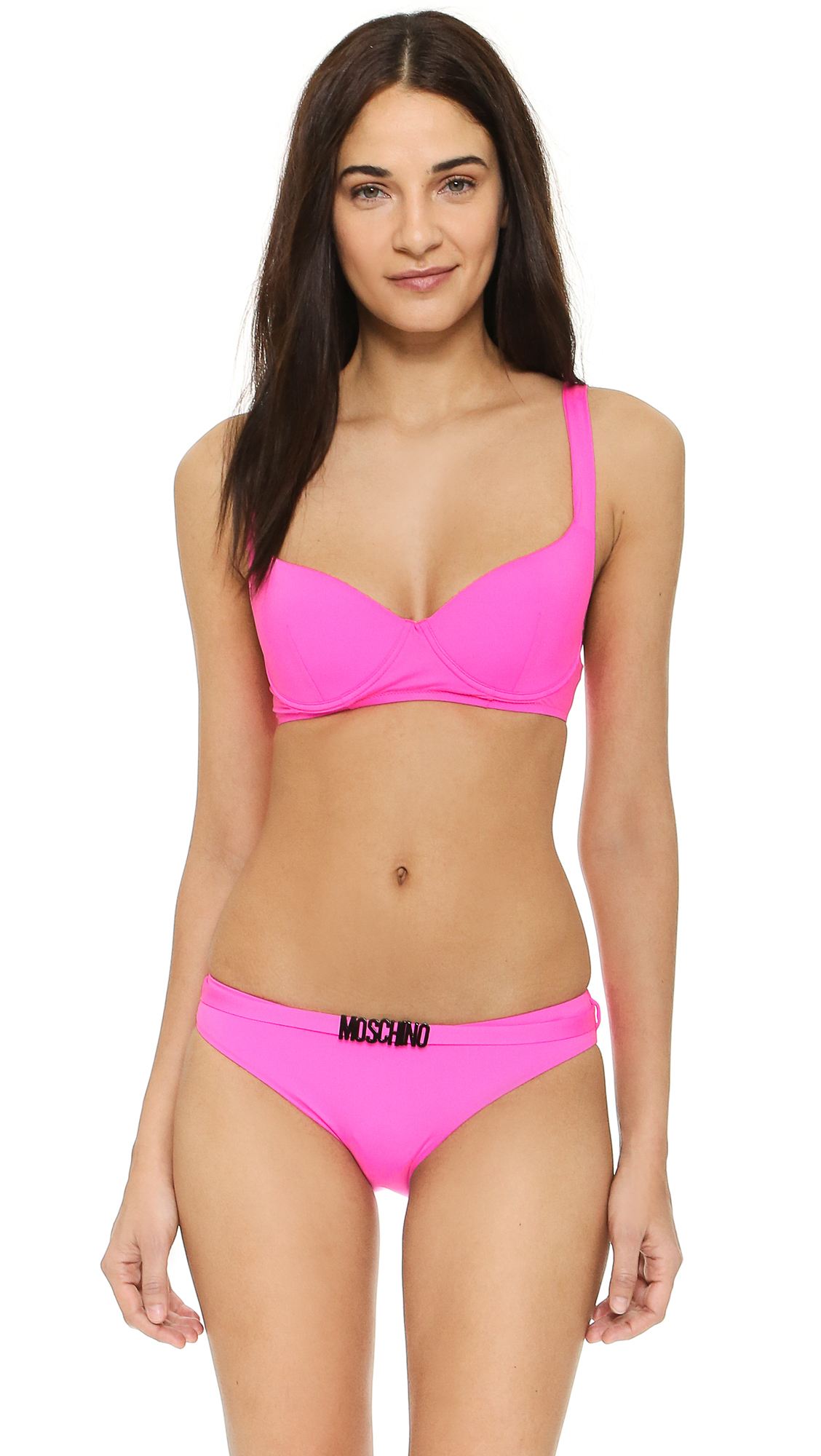 Lyst Moschino Bikini Top In Purple