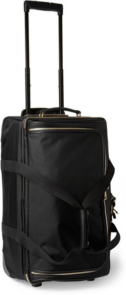 Mulberry Henry Leathertrimmed Nylon Wheeled Suitcase in Black for Men | Lyst