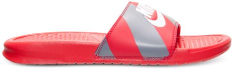 mens red nike sandals