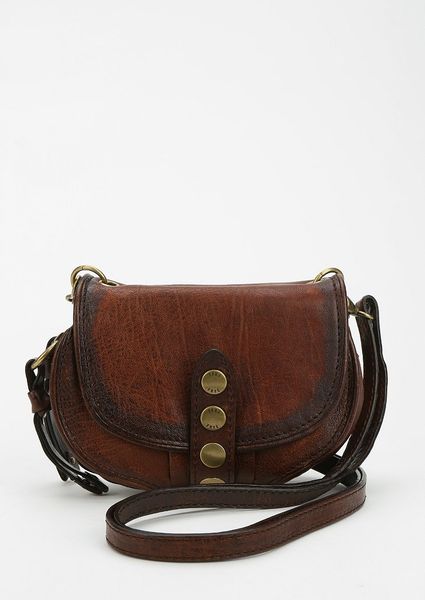 Frye Elaine Vintage Mini Crossbody Bag in Brown