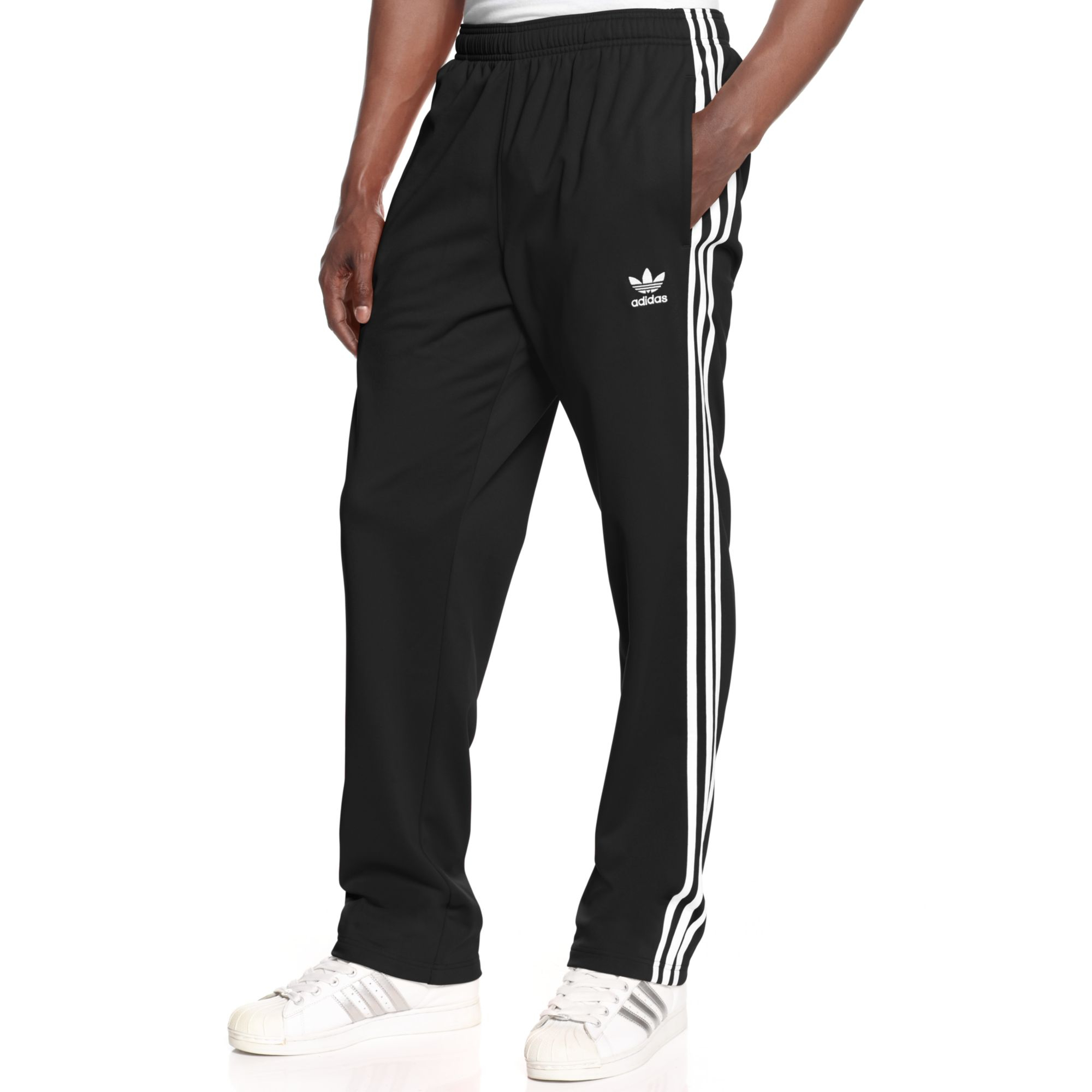superstar track pants in black