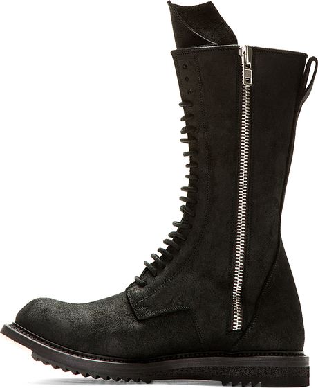 rick owens long boots