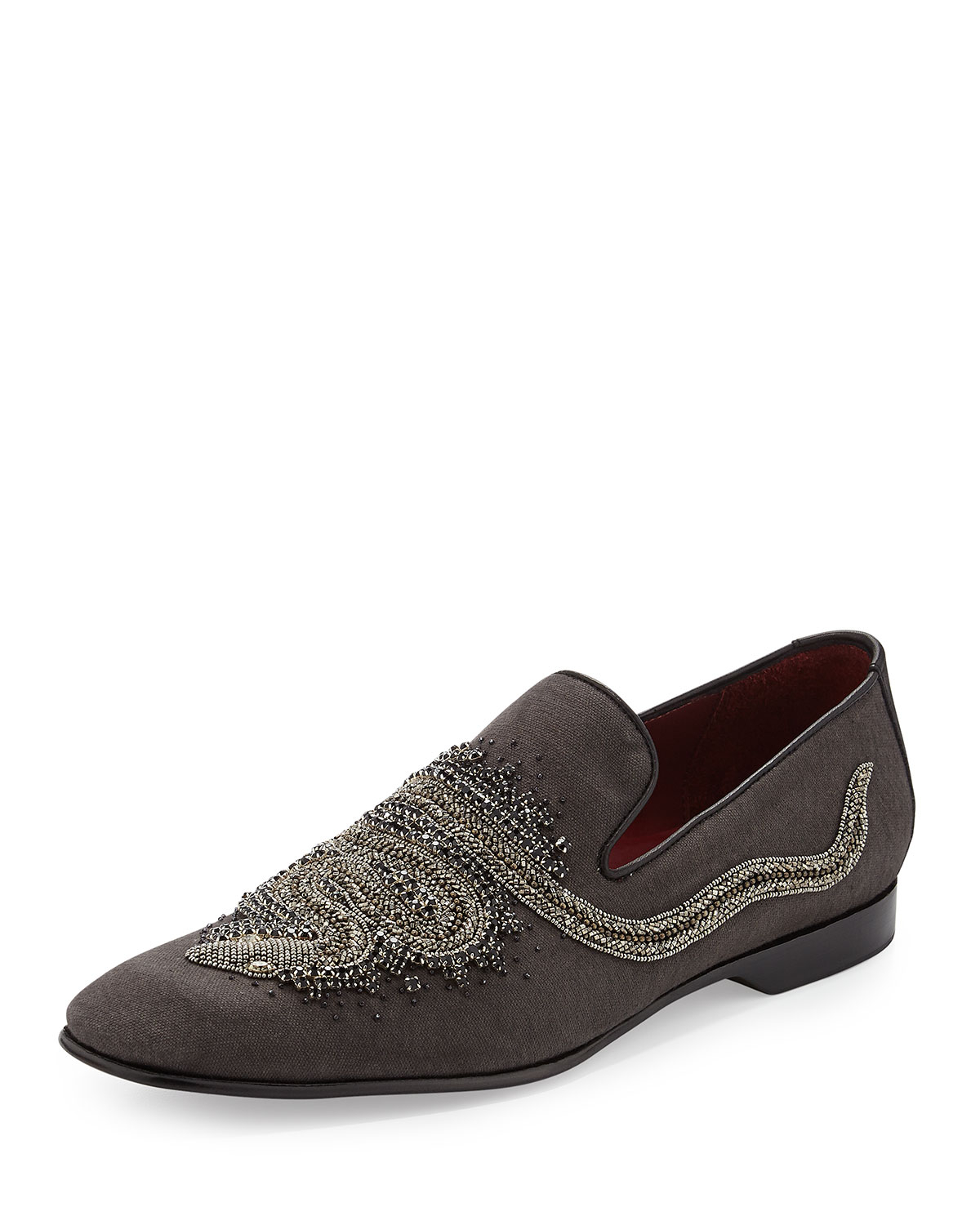 donald j pliner loafers donald j pliner pasco karigar beaded canvas loafer in gray donald j pliner loafers donald j pliner pasco karigar beaded canvas loafer in gray