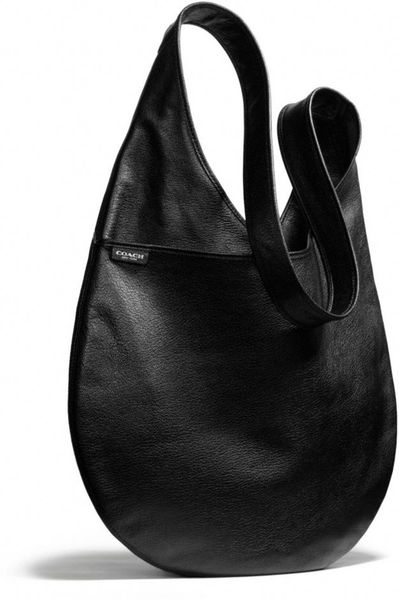 Coach Bleecker Sling Bag in Leather in Black (SILVER/BLACK) | Lyst