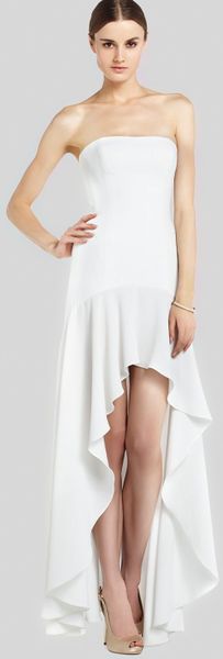 bcbgmaxazria white gown